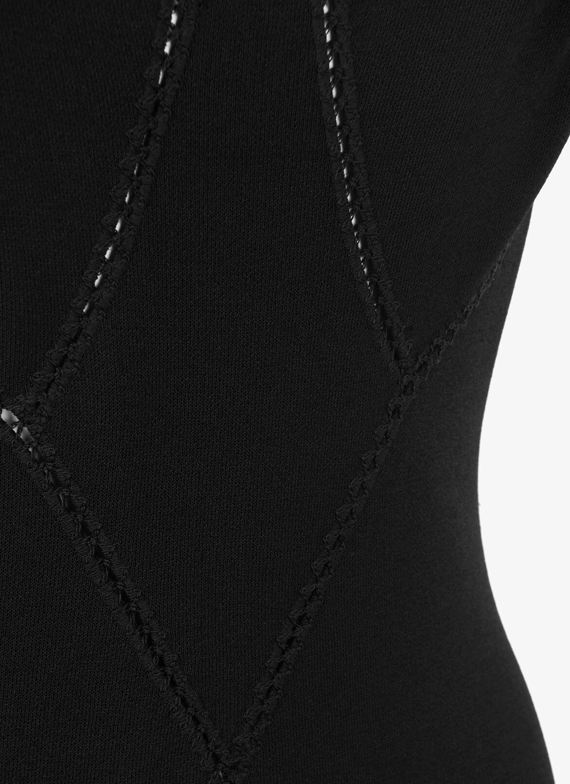 Charleston Long Dress  ALAÏA BLACK CHARLESTON LONG DRESS